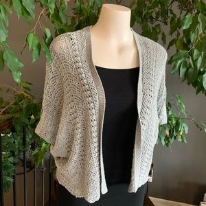 Roxy short sleeve open knit cardigan